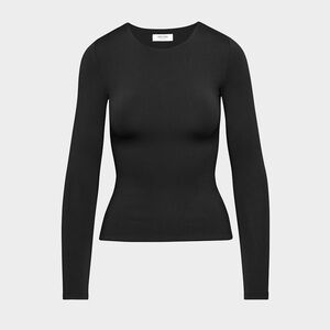Aritzia Black Original Contour Crew Hip Longsleeve